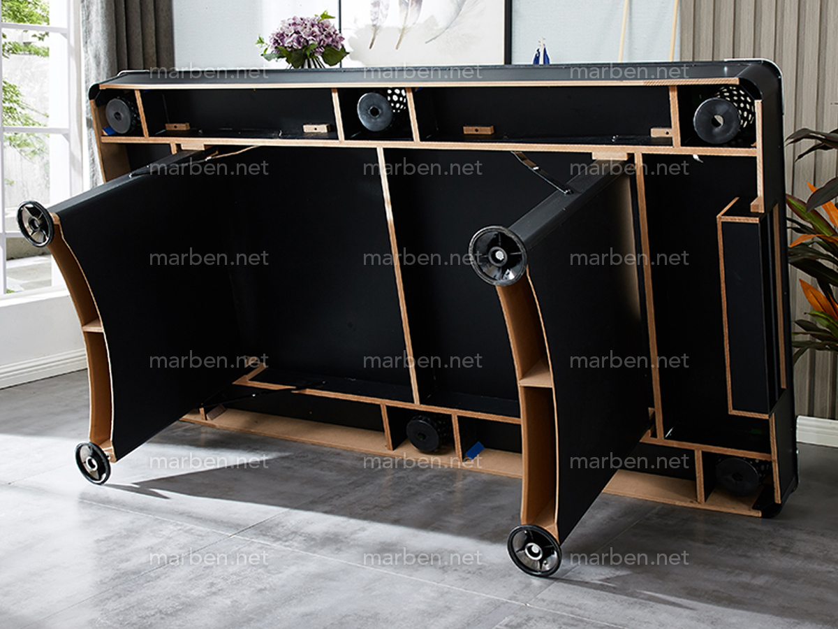 Mesa de Billar CONTENDER - plegable de 8ft (2.44 x 1.37) - Color Negro Mesa de Billar CONTENDER - plegable de 8ft (2.44 x 1.37) - Color Negro
